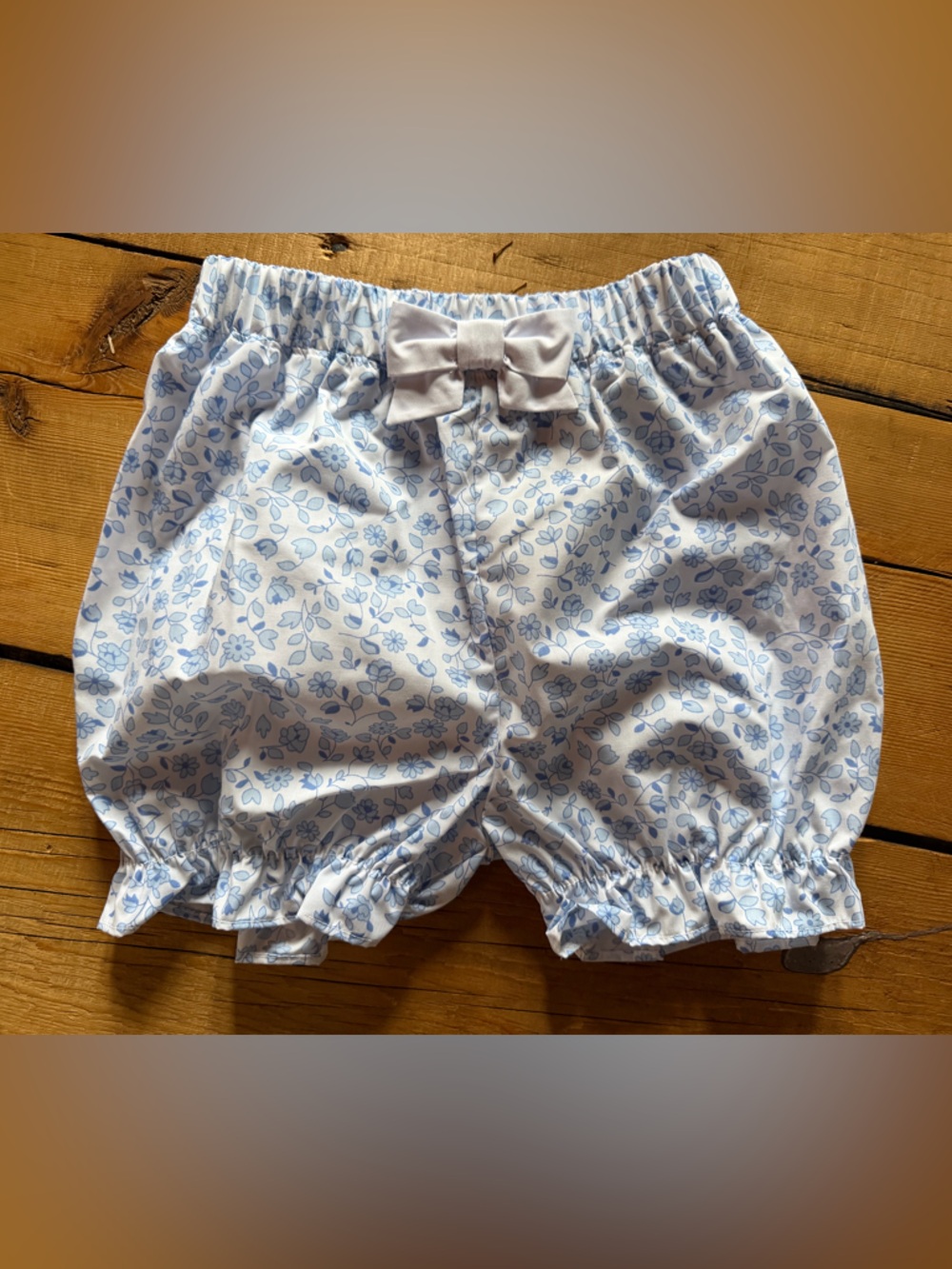 The Beaufort Bonnet Company Blue Floral shorts bloomers girls size 8 NWT